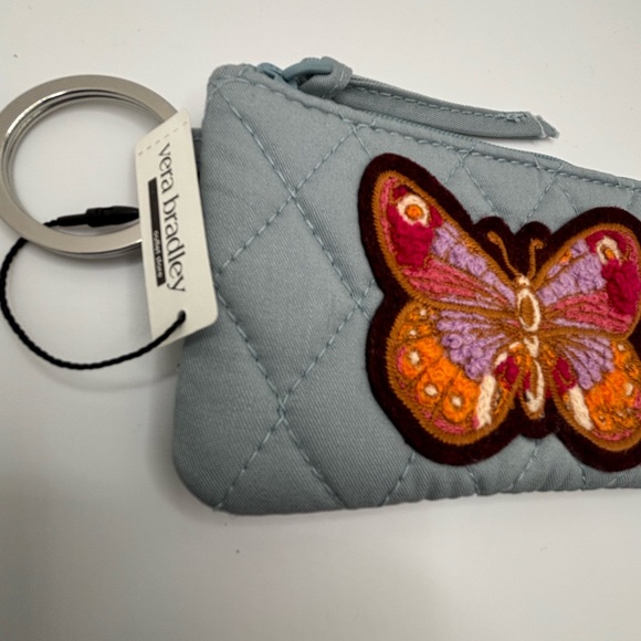 Vera Bradley Quilted Butterfly Wristlet - - Picture 4 of 5